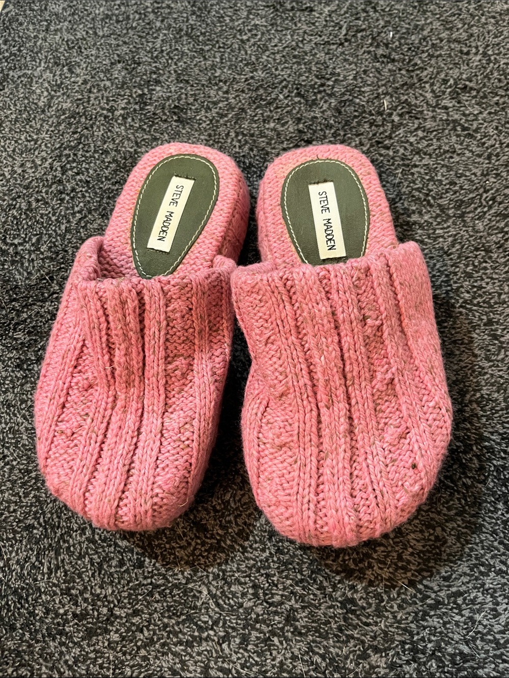 Steve Madden Rose Knit Slide Slippers